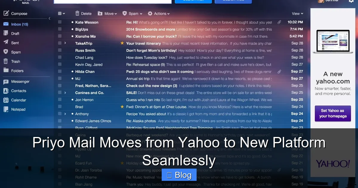 Priyo Mail Moves from Yahoo to New Platform Seamlessly