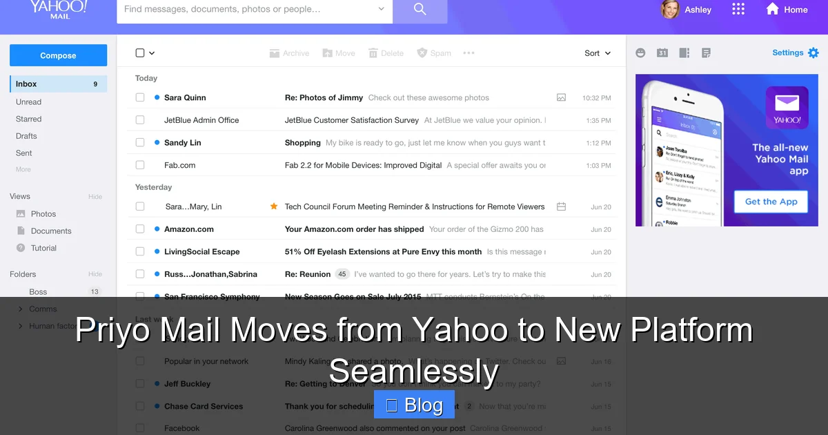 Priyo Mail Moves from Yahoo to New Platform Seamlessly