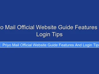 Priyo Mail Official Website Guide Features and Login Tips