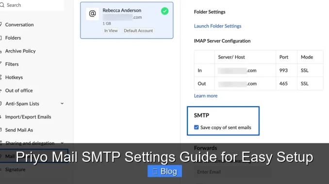 Priyo Mail SMTP Settings Guide for Easy Setup