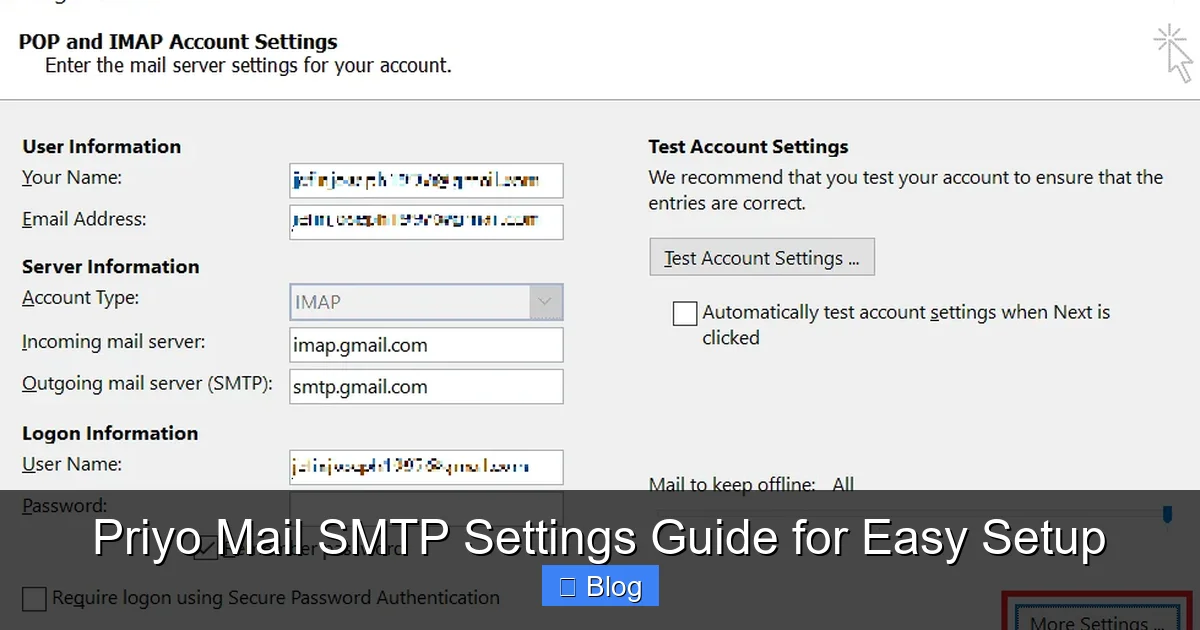 Priyo Mail SMTP Settings Guide for Easy Setup