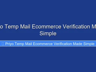Priyo Temp Mail Ecommerce Verification Made Simple