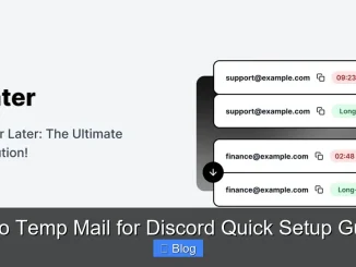 Priyo Temp Mail for Discord Quick Setup Guide