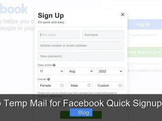 Priyo Temp Mail for Facebook Quick Signup Tips