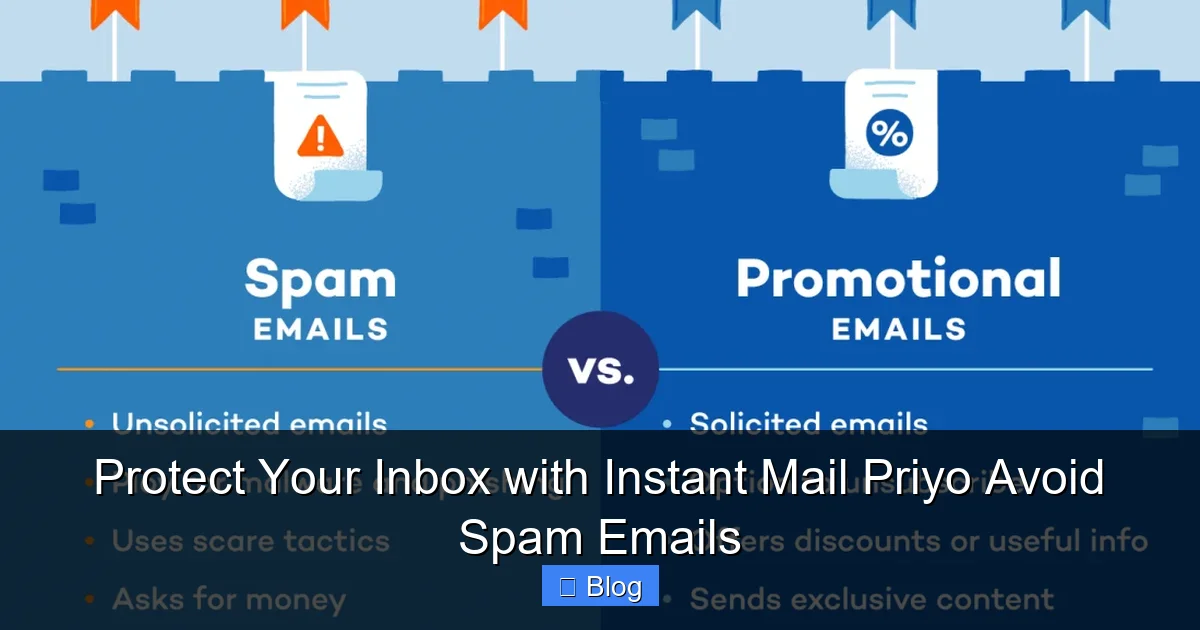 Protect Your Inbox with Instant Mail Priyo Avoid Spam Emails