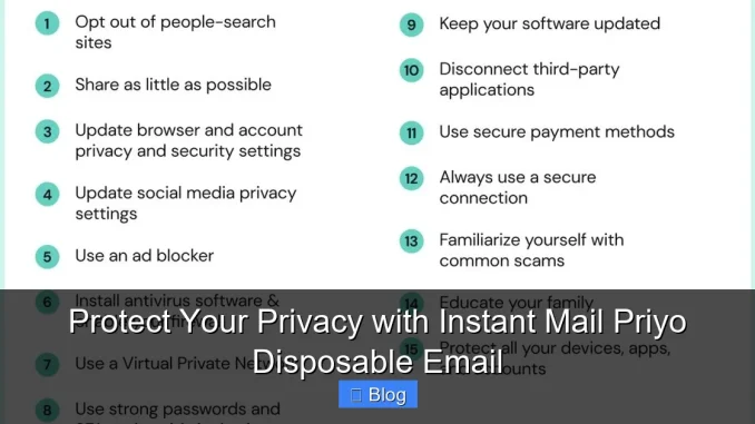 Protect Your Privacy with Instant Mail Priyo Disposable Email
