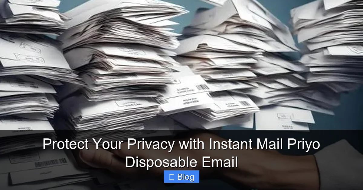 Protect Your Privacy with Instant Mail Priyo Disposable Email