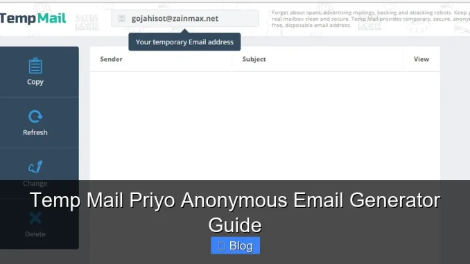 Temp Mail Priyo Anonymous Email Generator Guide