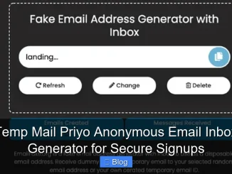 Temp Mail Priyo Anonymous Email Inbox Generator for Secure Signups