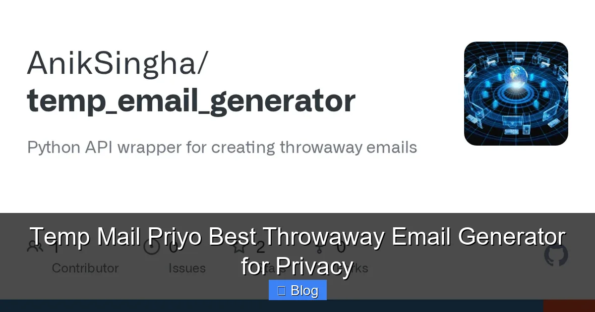 Temp Mail Priyo Best Throwaway Email Generator for Privacy