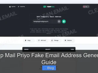Temp Mail Priyo Fake Email Address Generator Guide