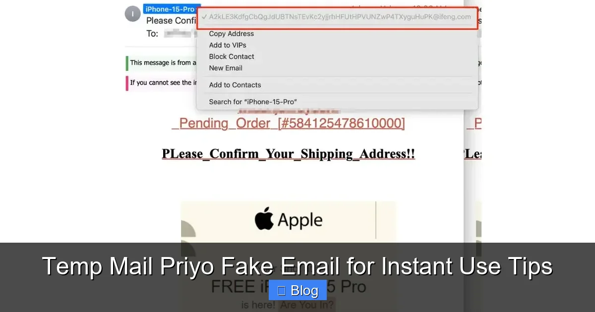 Temp Mail Priyo Fake Email for Instant Use Tips