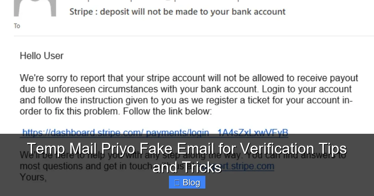Temp Mail Priyo Fake Email for Verification Tips and Tricks