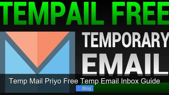 Temp Mail Priyo Free Temp Email Inbox Guide