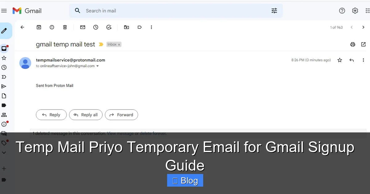 Temp Mail Priyo Temporary Email for Gmail Signup Guide