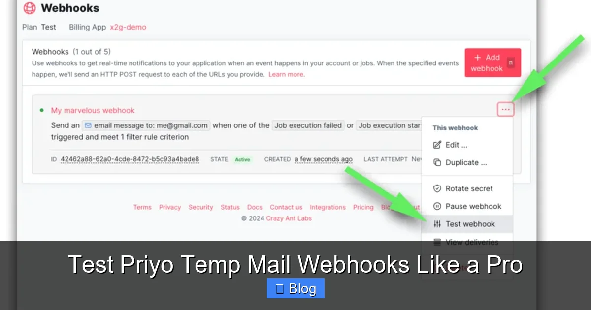 Test Priyo Temp Mail Webhooks Like a Pro