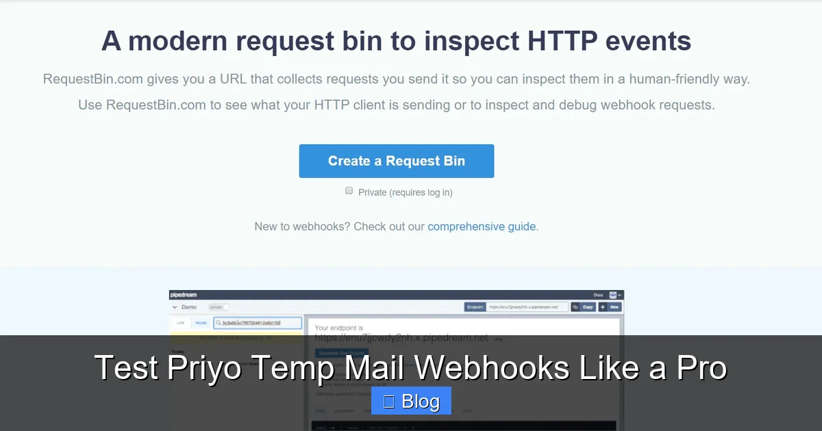 Test Priyo Temp Mail Webhooks Like a Pro